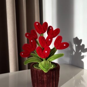 ruby heart pearl pot
