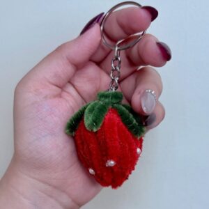 berry sweet chenille keychain