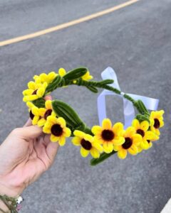 Handmade Sunflower Flower Crown auto draft