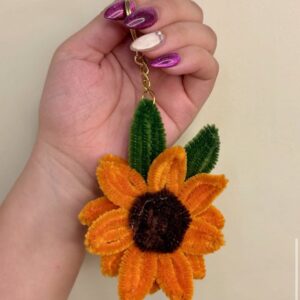 radiant sunflower chenille charm