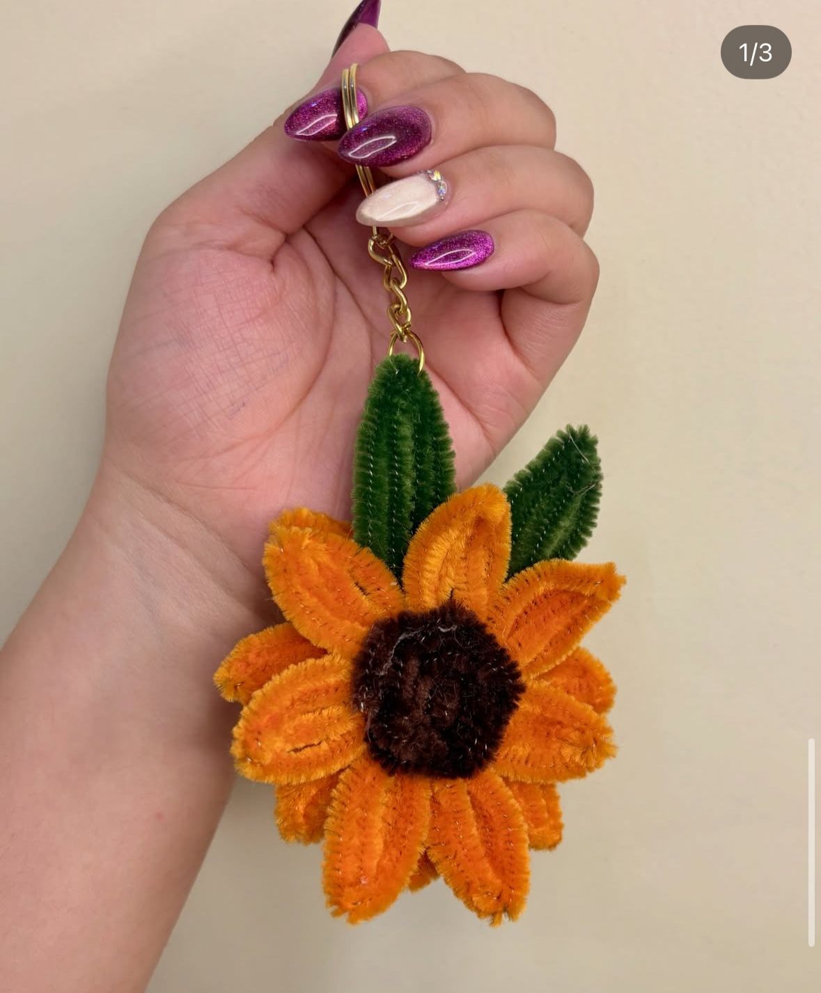 radiant sunflower chenille charm radiant sunflower chenille charm