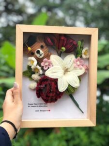 Custom Chenille Floral & Mascot Shadow Box auto draft