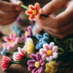 realistic close up shot of hands carefully assembl